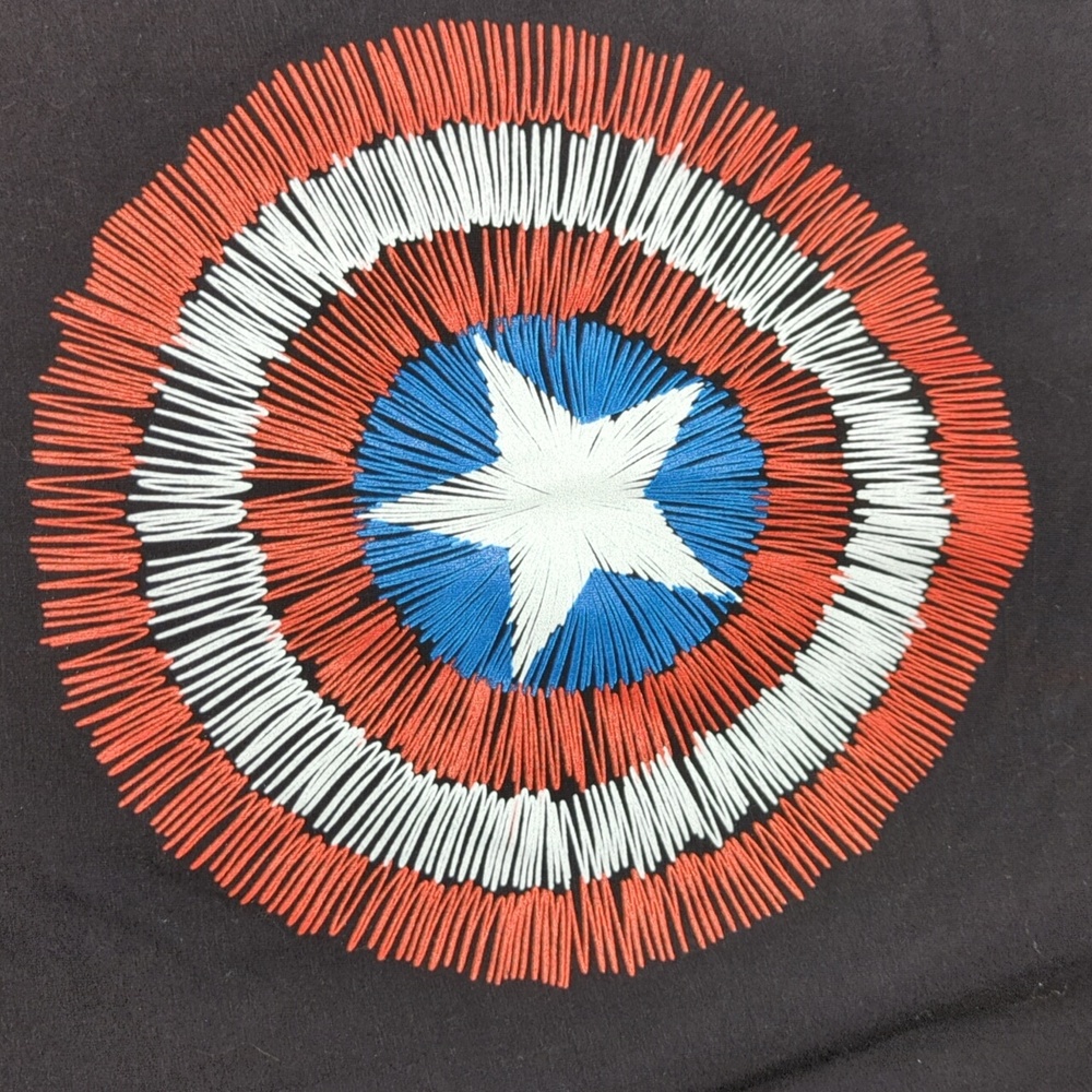 Marvel Captain America Shield T-Shirt TeeFury Women's 2XL Plus Size Short Sleeve